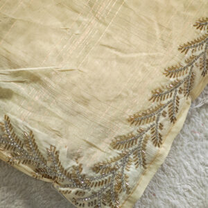 Georgette tissue Handwork Saree