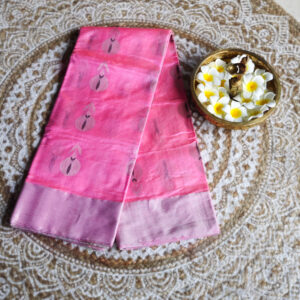 Pink Chanderi Saree