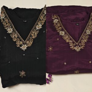 Chiffon A-Line Kurta Set